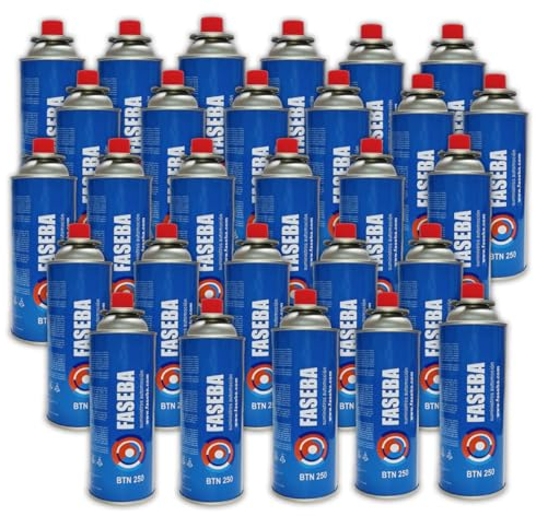 28 Unidades de Cartucho de Gas para Camping CP250 227 g con sistema de seguridad. Ideal para cocinas portátiles, sopletes, hornillos quemadores. bombona camping gas portátil, cartucho camping gas.