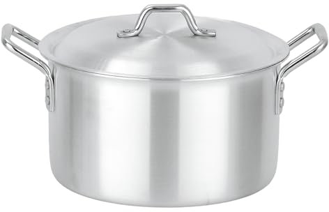 Large Stock Pots 14 Litre Cooking Pans Deep Resturent Catering Stockpots Casserole Saucepan Sauce Pot (33cm)