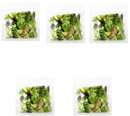 Fresh Crisp I Salad bags I Prewashed I Convenient and Nutritious I Pack of 5