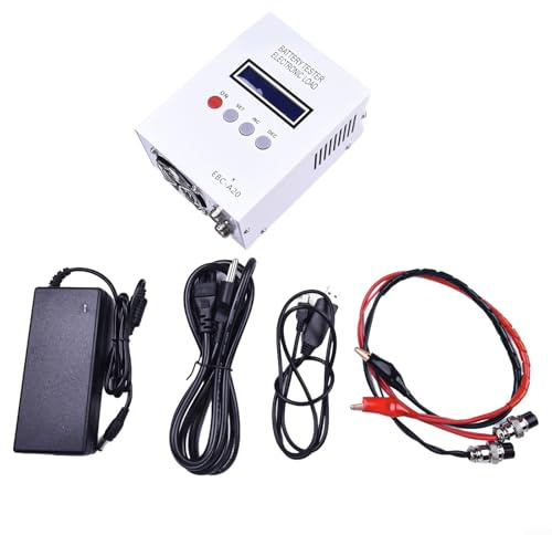 High Precision Battery Tester EBC A20, 5A Charge & 20A Discharge with LCD Display and PC Software for Advanced Measurement Features (A)