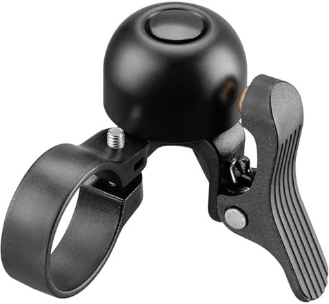 ROCKRBOS Road Bike Bell 100 dB cykelring, mini cykelhorn med högt ljud passar vägcykelstyren 27–30 mm droppstyren vänster
