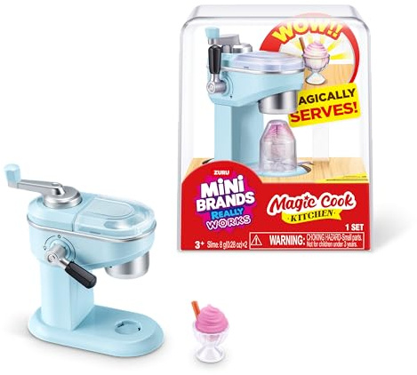 Mini Brands Really Works Magic Cook Kitchen Capsule Series 1 (Ice-Cream Maker) by ZURU, Capsules of Miniature Real Working Kitchen Appliances, Non-Edible Collectible Toy for 3+ Kids, Teens and Adults