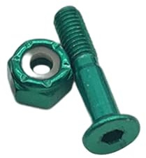 AMSLSIU Skateboard Schraube Longboard Befestigungsschrauben Bolzen Muttern Tragbare Longboarding Hardware Ersatz Ersatzkinder, Grün