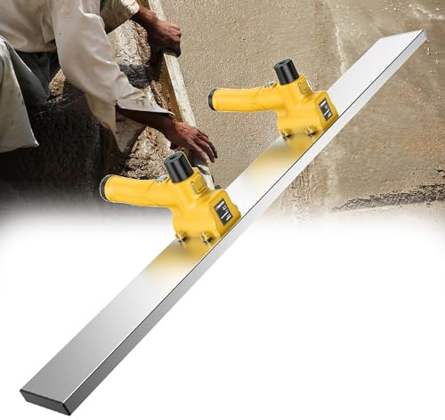 Herramienta eléctrica inalámbrica para solado con motor vibratorio de 12000 RPM para un acabado liso de hormigón, hoja de 100 cm para trabajos de superficie de calidad profesional