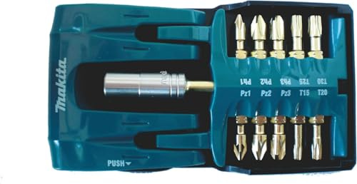 Makita B-28597 Impact Gold 11 Piece Screwdriver bit Set, Blue