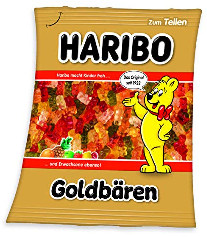 Herding Haribo Soft-Fleecedecke, Polyester, Mehrfarbig, 130 x 160 cm