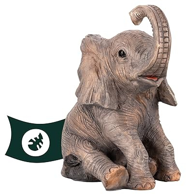 VERDOBA Dekorativ elefant för hemmet eller trädgården - dekoration elefantfigur - bordsdekoration vardagsrum dekoration sovrum - dekoration elefantfigurer