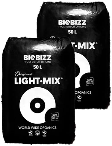 Growkingz Lightmix Erde, Biobizz Light Mix 2 x 50L Säcke, Gesamt 100L, Grower Erde