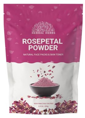 Rose Petal Powder 100g | 100% Pure Rose Petal Powder for Skin | Vegan, Non GMO, Gluten Free.