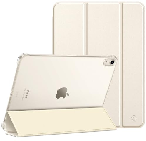 FINTIE Case for iPad Air 11-inch M4 (2026)/M3 (2025)/M2 (2024), iPad Air 5th/4th Generation (2022/2020) 10.9 Inch - Ultra Slim Stand Cover with Matte Back Shell, Auto Wake Sleep, Starlight