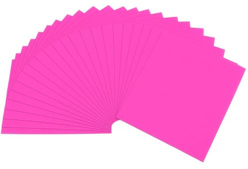 Fogli in schiuma EVA, rosa, confezione da 5, formato A4, fogli extra large, 19,8 x 30 cm, spessore 1,5 mm-2 mm, per arti e mestieri, 5 fogli, decorazioni pasquali fai da te, progetti scolastici