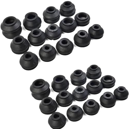 Ensemble inférieur Lot de 28 soufflets protection universels en caoutchouc pour rotules direction et suspension voiture Soufflet De Cardan