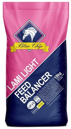 Blue Chip Lami Light Feed Balancer 15kg - Complete and balanced horse feed for Laminitis prone/overweight with pre and probiotics plus MSM, low starch/sugar and molasses FREE!