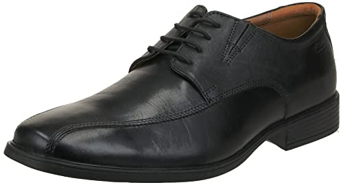 Clarks Tilden Walk, Scarpe Stringate Uomo, Nero Black 108, 42 EU