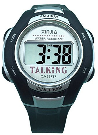 Orologio Parlante Digitale con Sonoro in Italiano con Sveglia e Relazione oraria Per bambini e non Vedenti