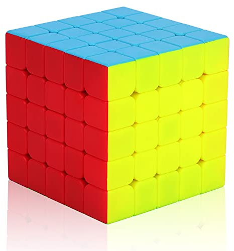 Cooja Zauberwürfel 5x5, Speed Cube 5x5x5 Magischer Würfel Speedcube, Schnelles Glattdrehen Robust Spielzeug Geschenk für Jungen Mädchen