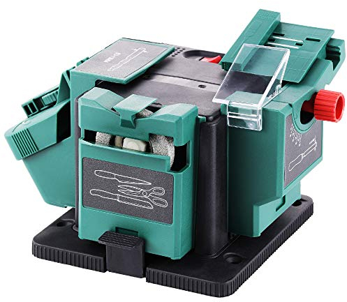 POSENPRO 65W Universal-Schärfstation, Multifunktions Messerschärfer Elektrisch, Messerschärfer Profi für Bohrern, Polieren, Messer und Scheren
