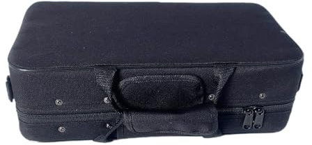 Luwecf Klarinettenkoffer-Aufbewahrungstasche mit Zubehörfächern, robustem, tragbarem Canvas und Oxford für Musikinstrumenten-Zubehörteil