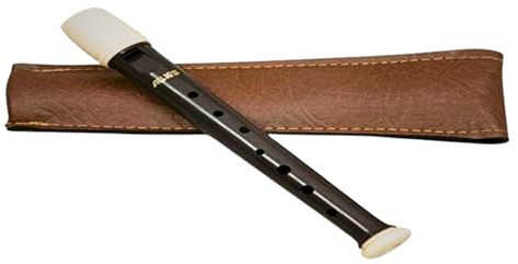 Aulos 501S Symphony Series Garklein Piccolo Recorder Small - Brown/Ivory - 1 Peice ABS Recorder - 2 Octaves Higher - B Flat