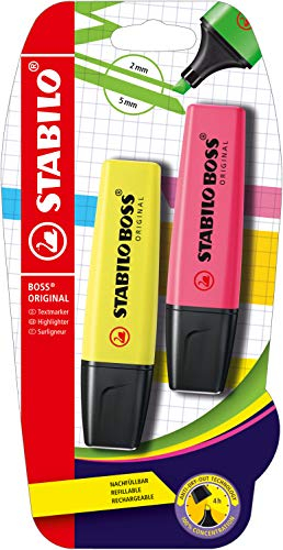 STABILO - Textmarker - BOSS ORIGINAL - 2er Pack - gelb, pink