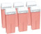 SIE-DEPIL Ceretta Rullo, Rosa, Cera Depilatoria, Ceretta, Ricarica Ceretta Rullo 6 x 100ml, Rullo Ceretta, Universale, Ricariche Ceretta A Rullo, Cera Depilatoria Rullo