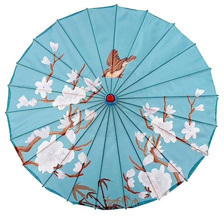 F Fityle Parapluie en papier huilé chinois Art japonais chinois Parapluie de danse classique 32 pouces Parapluie en soie de bambou pour la décoration de, Style f