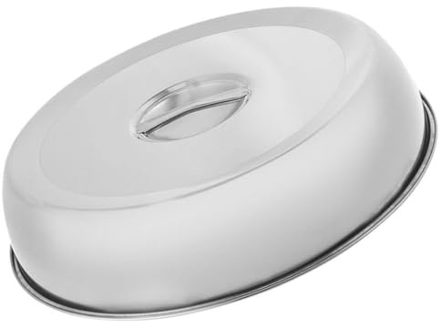 DEARMAMY Coperchio Acciaio Inossidabile Per Alimenti Copertura Domestica Per Bbq e Cucina Protezione Per Carne e Cibi Da Spruzzi Resistente e Pratico Per Uso Quotidiano