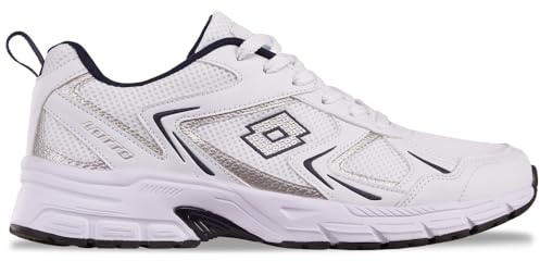Lotto Zapatillas Unisex, Color Blanco/Azul Marino, 42 EU, Blanco Azul Marino, 42 EU