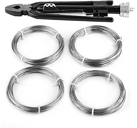 Jeu de Pinces à Torsion de Fil de sécurité de 6 Pouces, Outil de Torsion de Fil de Verrouillage avec Fil de Calibre 20, Fil de Calibre 18, Pince Torsadée de Fil en Acier à Haute