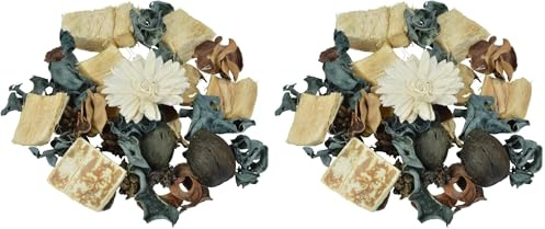 Homéa, Pot-Pourri 110G Essentiel Parfum Fleur de Coton (Lot de 2)