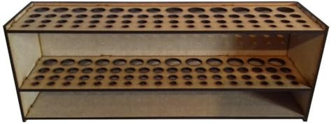 Supporto per pennelli da pittura, supporto in legno, organizer per attrezzi artigianali, multi-foro, organizer da scrivania per strumenti da disegno, per studio di pittura