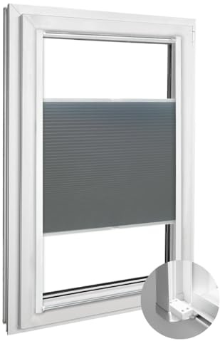 Home-Vision Kassettenplissee ohne Bohren zum Kleben nach Maß mit Schienen