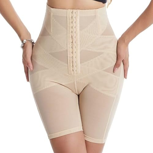 XFSRG Bragas sin Costuras Mujer Cintura Alta Faja Reductora Invisible Braguitas Moldeadoras Abdomen Body Shaper(L)