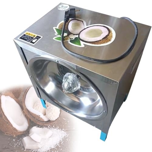 Stainless Steel Electric Coconut Scraper, 300W High Power for Efficient Coconut Processing in Homes and Commercial Dessert Shops