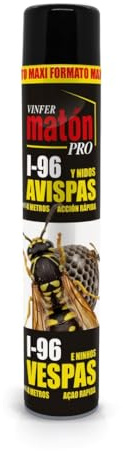 VINFERMATÓN PRO I-96 Insecticida Avispas y Nidos 750 ml | Pulverización hasta 4 Metros | Acción Rápida | Eficaz contra Avispa Común, Avispa Velutina, Nidos, Moscas y Mosquito Tigre