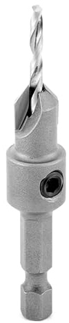 Amana Tool Carbide Tipped 82 Degree Countersink Drill Bit, 55264, 3/8 D x 49 Deg x 1/4 Quick Release Hex Shank for Wood Screw 8