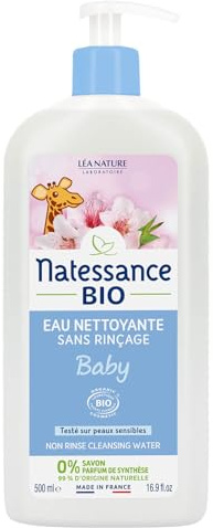 Natessance Bébé eau nettoyante sans rinçage 500ml