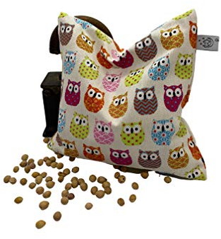 Kirschkernkissen 19x19 cm – Wärmekissen für Nacken, Rücken, Bauch & Menstruationsschmerzen, Handgefertigt in Österreich, 100% Baumwolle, Waschbarer Bezug, Ideal bei Verspannungen & Schmerzen