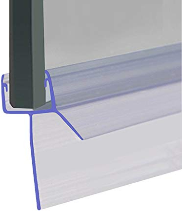 Shower Seal for Screens, Doors or Panels | Fits 4, 5 or 6mm Glass | Straight Fin Shape | Seals Gaps of Up to 50mm | 80cm, 90cm, 140cm or 2m Long | SEAL094 (80cm)