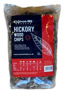 Exstream BBQ Barbecue Smoking Wood Chips *Up To 30 Great Flavours in 3, 15 & 30 Litres* (Hickory 3 Litre)