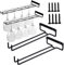 4 Pièces Porte Verres Suspendu, 30 cm Support Verre a Pied Suspendu, Support Verre à Vin, Range Verre Suspendu, Accroche Verre Suspendu en Métal, avec Vis, pour Cuisine Café Bar Restaurant (Noir)