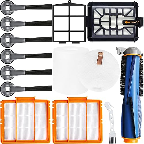 EATBALE Pièces de Rechange pour Shark AI Ultra 2-en-1 Robot Aspirateur Auto-videur RV2600WSEU / RV2500SEU, Kit d'accessoires Brosse Principale Filtre Brosse Latérale Pré-Filtre Filtre Primaire