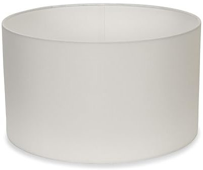 MiniSun | Medium Modern White Fabric Drum Light Shade | Lamp Shades, Home Décor & Improvement Essential | 350mm Shade Width