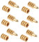 CIYODO 20Pcs Zinc Alloy Table Bolt Sleeve Connectors Dowel for Table Leaf Alignment Universal Furniture Corner Connector and Support for Table Assembly