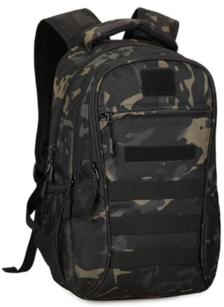 HUNTVP Small Backpack 15L/25L, Tactical Military Backpack Molle Rucksack for Men & Women, Versatile Daypack for School, Work, Cycling, Motorbike