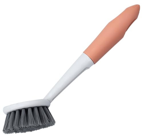 1 Pezzi Spazzola Piatti,Spazzola per Piatti,Spazzola per Pulire,Spazzola Lavapiatti,Spazzola per Piatti Cucina,Spazzola Piatti Cucina,per Pulire Stoviglie,Pentole,Lavelli,Fornelli,Ø 50mm(Arancione)