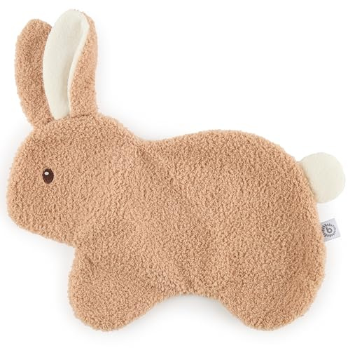 BIECO Doudou Lapin Fine en bouclé | Doudou Plat | Doudou Bebe Fille Doudou Bebe garçon Doudou Mouchoir Doudou Lapin Rose Peluche Bebe Fille Doudou Naissance Garcon Doudou Nounours Baby