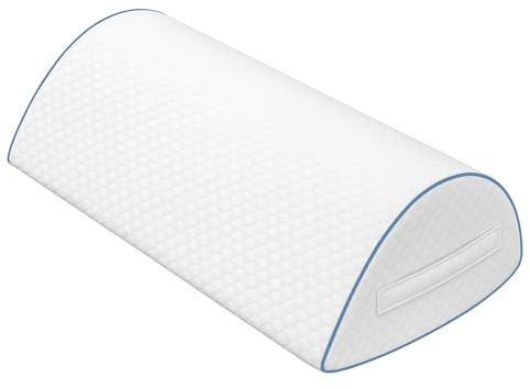 pozico Oreiller Mémoire de Forme pour Genoux – Coussin Ergonomique pour Dormeurs Latéraux – Coussin de Positionnement pour Genou, Dos & Hanche – avec Housse Lavable et Poignée