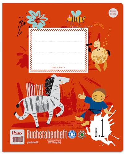 Formati Cuaderno de cartas B.1 Quart 14 hojas rayadas, letras preimpresas en mayúsculas y campo de caracteres, de papel 100% reciclado