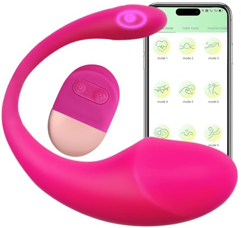 Trustown App Bullet Vibrator Huevo vibrador con mando a distancia Estimulación del punto G Silicona suave Resistente al agua Recargable Juguetes sexuales para adultos para mujeres y parejas